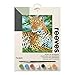 Produktbild Reeves PPPNJ88 Malen Nach Zahlen, Größe 22 x 30cm - Motiv: Leopard - 1 Pinsel, 7 Acrylfarben in 5ml Töpfchen