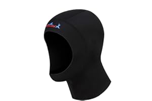 YJZQ Neoprene Wetsuit Hood Scuba Diving Hood Cap Swim Cap Stretchy Water Snorkeling Hood Hat Kayaking Paddle Sailing Surf Water Sports Vented Hood for Men Women