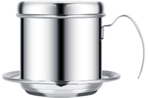 VBESTLIFE Wietnamski filtr do kawy ze stali nierdzewnej Ca Phe Phin (srebrny)