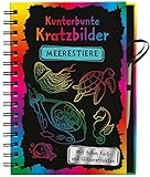Kunterbunte Kratzbilder: Meerestiere