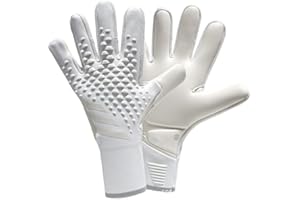 GJPWAKWM Guantes de portero de fútbol, guantes de entrenamiento de portero, agarre fuerte, antideslizantes y transpirables, para adultos y niños, talla 6, color negro