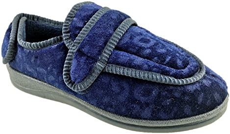 DR LIGHTFOOT LADIES WIDE FIT ORTHOPEDIC MEMORY FOAM MULTI FIT WASHABLE SLIPPERS SIZE UK 3-8 (UK 5)