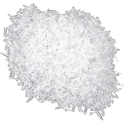Dojore Lot de 50 Micro Plastique Tube à essai fioles avec Snap Cap. 0.5 ML Effacer contenants. Format Voyage Liquide Pots. Centrifugeuse, Lab, cosmétiques, échantillon, Test de stabilité