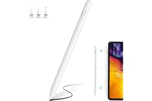 MEKO Stift für iPad Apple Pencil 2. Generation mit Magnetische Kabellose Schnellaufladung und Neigungssensitivität für iPad Pro 12,9'' 3-6 Gen. /11'' 1-4 Gen. /i-Pad Air 4/5. Gen/i-Pad Mini 6. Gen