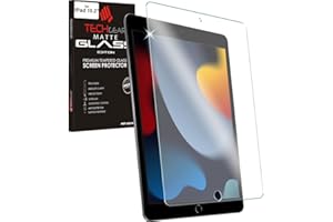 TECHGEAR Vetro Antiriflesso per iPad 10.2" (9/8/7 Generazione) Pellicola Protecttiva Vetro Temperato [Senza Bolle] [Durezza 9H] Compatibile con iPad 9/8 / 7 (10.2" Pollici, 2021/2020/2019)