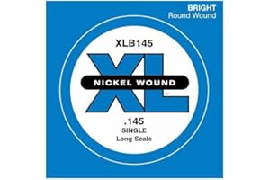 D'Addario XLB145 .145 Long Scale Nickel Wound Single String for Bass Guitar