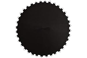 DSXH Trampoline Replacement Jumping Mat with V-Rings, 10ft Trampoline Bounce Safely Mat,Black