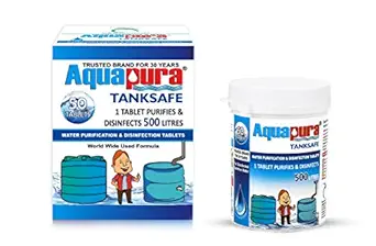 Aquapura Water Purification Tablets, Each Tablet for 500 litres, 50 Tablets Pack, 3 Years Shelf Life