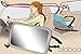 New 2015 Alaboo Baby Back Seat Mirror | The #1 Large Wide Angle Premium Safety Mirror Lets You Finally Travel with Peace of Mind | Superior Reflection | 360-degree Swivel | Shatterproof Design | Backed with 100% Guarantee | BONUS Baby Food Recipes
