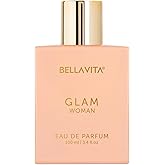 Bella Vita Luxury GLAM | Long Lasting Perfume for Woman | EDP 100ml | African Orange, Jasmine & Patchouli | Floral, Fruity, W