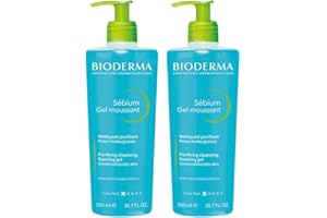 PARAVOSTRA Sebium Gel Moussant | Nettoie, Hydrate & Purifie | Elimine les Impuretés & l’excès de Sébum | Peau Mixtes & Grasses | Visage & Corps | Formule sans savon | 2x500mL