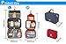 Discoball® Ladies Mens Womens Unisex Luxury Travel Toilet Toiletries Makeup cosmetic Wash Bags Zipper Storage Organizer(M,light grey)