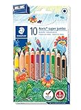 erhöhte Bruchfestigkeit Staedtler 129 NC10 Noris Club Super Jumbo Buntstifte, 10 Stück im Kartonetui