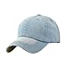 Produktbild weimay Mützen Größenverstellbar Unisex CowBoy-Hüte Baseball-Cap Freizeit-Sonnenschutz Outdoor Dunkelblau 55-59cm hellblau