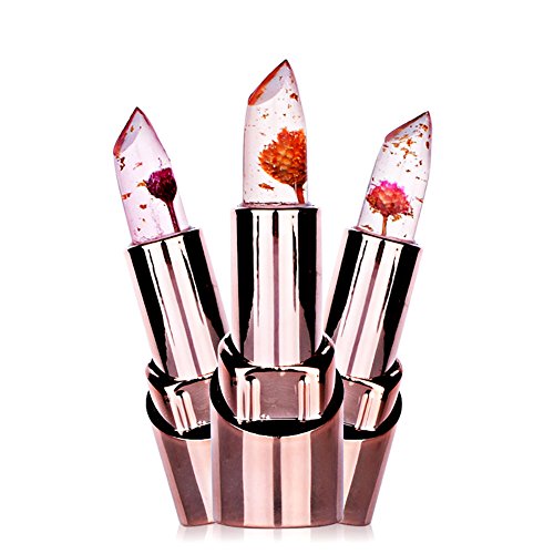 ROMANTIC BEAR Gelee Farbe Andern Lang Anhaltende Befeuchtung Lippenstift Mit Blume LipGloss - 2