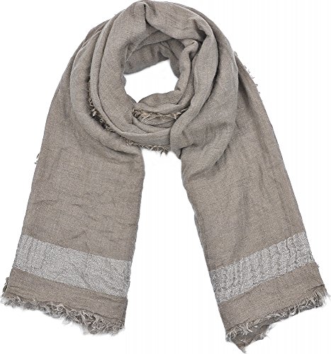 Preisvergleich Produktbild CODELLO, Damen Tücher, Tücher, Schals, Taupe, 200 x 75 cm