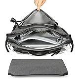 GAGAKU Wasserdicht Wickelrucksack Aktualisierung Ausgabe Große Wickeltasche Rucksack mit Wickelunterlag – Grau - 4