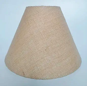 AADHYA CREATIONS Brown Lampshade Sand (10X10X6 Inches, Holder Dia: 2.5 Cms)