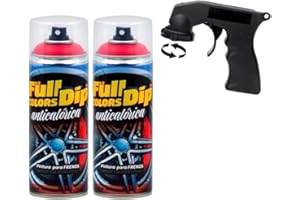 AutoFullCar - Pintura ANTICALORICA - Pinzas de Freno - FullDip - 7 Colores Diferentes - 400ml - (Rojo)