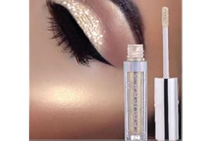 AQUAPURITY - PHOERA Magnificent Metals Waterproof Liquid Glitter & Glow Eyeshadow Palette Shimmer Long Lasting Cosmetic Metallic Eye Shadow Pigment Makeup (101 CREAM)