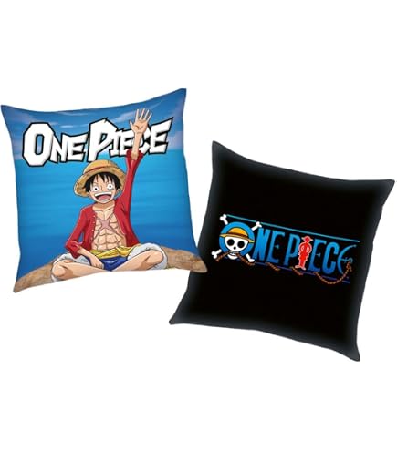 Cuscino Quadrato Aymax Con Luffy Di One Piece - 40x40 Cm - 100% Cotone - 2