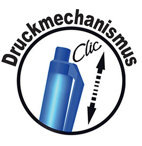 BIC Druckkugelschreiber Soft Feel clic Grip / 12 Kugelschreiber in Schwarz / Strichstärke 0,4 mm / Dokumentenecht - 5