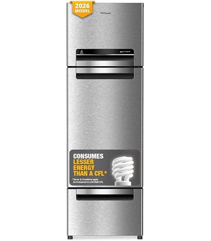 Whirlpool Neo Fresh 265 L, 3 Star Two Door Frost Free Refrigerator