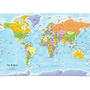 Carte Politique De L'Ukraine - Papier Plastifié (A2 Format 42 X 59,4 Cm