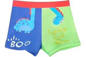 Trendy Boy Shorts de Bain pour Garçons, Bermudas de Bain Enfants avec Taille Élastique et Cordon de Serrage, Vêtements de Plage pour Petits Garçons 2-16 Ans