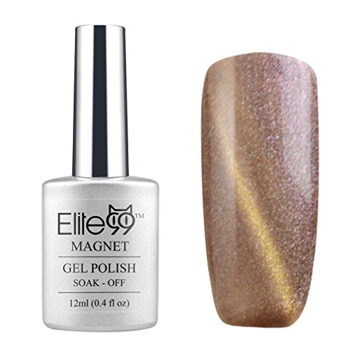 Elite99 UV LED Cat Eye 3D Farbe Gel auflösbarer Nagellack Pearl 12ml