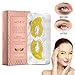 Produktbild btspring 24 K Gold Augenpflegemaske, Anti-UV-Augen-Patch, dunkle Kreise unter den Augen, reduziert Ödeme, Falten für Männer und Frauen (10 Paar)