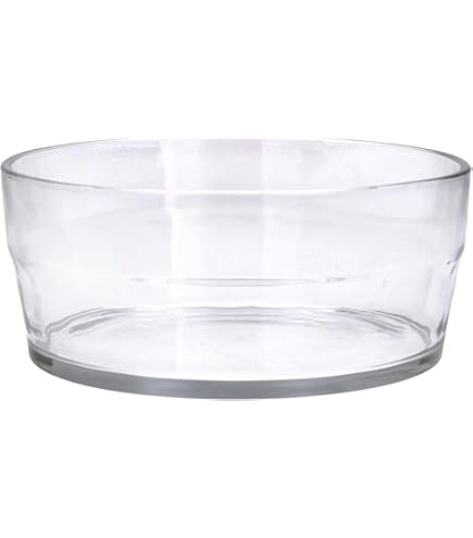 INNA-Glas Servierschale Corie 18cm - Klare Glas Schale Mit Standfuß