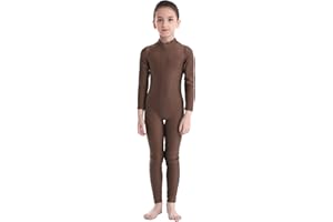 CHICTRY Bambina Body da Ginnastica Bodysuit da Balletto Jumpsuit da Ballo Tuta Sportiva Intera Abito da Danza Classica Allenamento Fitness Yoga