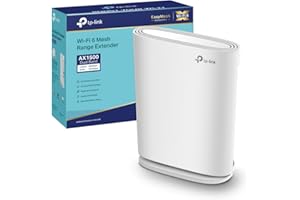 TP-Link RE500XD - Ripetitore WiFi 6 a doppia banda, prestazioni AX1500 porta Gigabit 1000 Mbps, Compatibilità universale/EasyMesh, design verticale