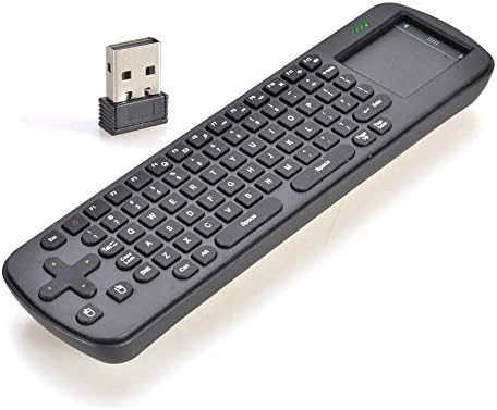 SATKITWireless Keyboard with Track Pad Measy RC12 for Mini IPC, Android TV, Media Center
