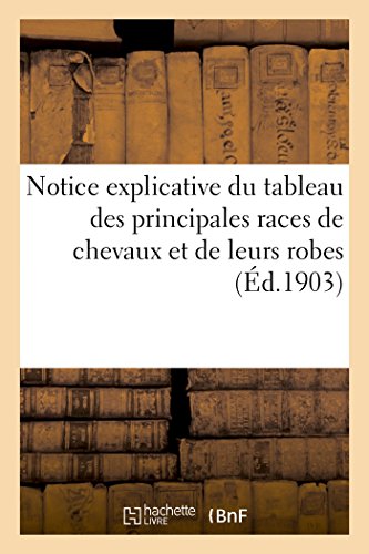 Notice explicative du tableau des principales races de chevaux et de leurs robes en ligne Notice explicative du tableau des principales races de chevaux et de leurs robes en ligne