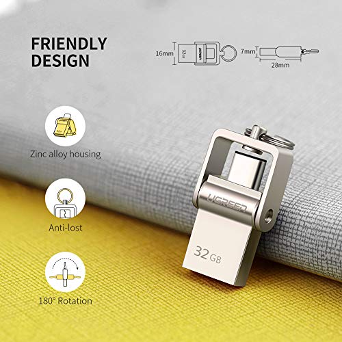 Obtener UGREEN 32GB Memoria Flash USB Tipo C 3.1 y USB A 3.0 Dual
Pendrive OTG para Samsung S8 Plus, S8, Note 8, Huawei Mate 10, P10, P9,
Nexus 5X, LG G6/G5, OnePlus 3/3T/5, Macbook, Macbook Pro, etc. (32GB)
En línea