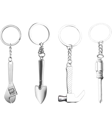 Portachiavi Metallico Miniatura Utensili | Accessorio Artigiano | Pinza O Martello | VmG-Store