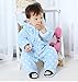 Arrowhunt Baby Polka Dot Outfits Warm Fleece Velvet Rompers Blue 6-9M