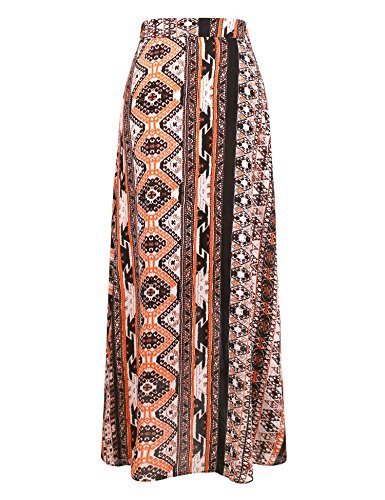 Vessos Femme Jupe Portefeuille Imprimée Longue Robe Plage