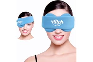 ‎HILPH Hilph Wärmeaugenmaske mit abnehmbarem Wärmekissen für einzelne & beide Augen | Natürliche Feuchtwärme bei Trockenen Augen & Blepharitis | Mit Walnusssand-Füllung & Baumwoll-Aufbewahrungsbeutel