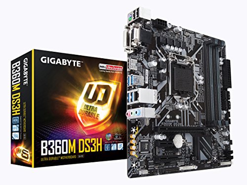 Gigabyte B360M DS3H (LGA1151/Intel/Micro ATX/USB 3.1 Gen 1 (USB3.0) Type A/DDR4/Motherboard)