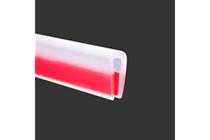 PROTALWELL Profilé de protection en caoutchouc transparent pour portières de voiture, autocollant transparent pour pièces en tôle, 1,5 mm (1/16"), profilé en U pour bords tranchants, longueur 3 m