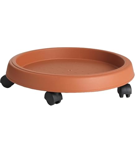 SOTTOVASO IN PLASTICA TERRACOTTA CM. 28