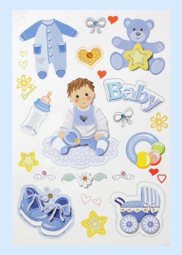Creapop Sticker * Baby Boy - Taufe - Geburt * Aufkleber