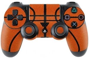 Skins4u Aufkleber Design Schutzfolie Skin kompatibel mit Sony Playstation 4 PS4 Basketball