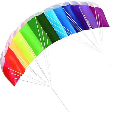 BROOKITE de Peterkin Cerf-volant classique à queue d'arc, multicolore, 70 m x 60 cm, cerf-volant rotatif en nylon avec 1 poignée | Cerfs-volants | Jouets d'extérieur | Sports et loisirs | À