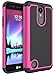 Price comparison product image LG K8 2017 Case, LG K4 2017 Case, LG Aristo Case, LG Phoenix 3 Case, LG Fortune Case, LG Rebel 2 LTE Case, LG Risio 2 Case, GreenElec Hybrid Heavy Duty Dual Layer Armor Defender Protective Rubber Case