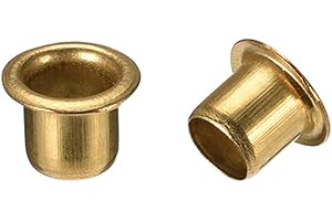 sourcing map Remache hueco, 6 mm x 6 mm agujero pasante cobre remaches huecos ojales placa de circuito de doble cara PCB 200 piezas