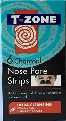 THREE PACKS of T-Zone 6 Charcoal Nose Pore Strips Ultra Cleansing